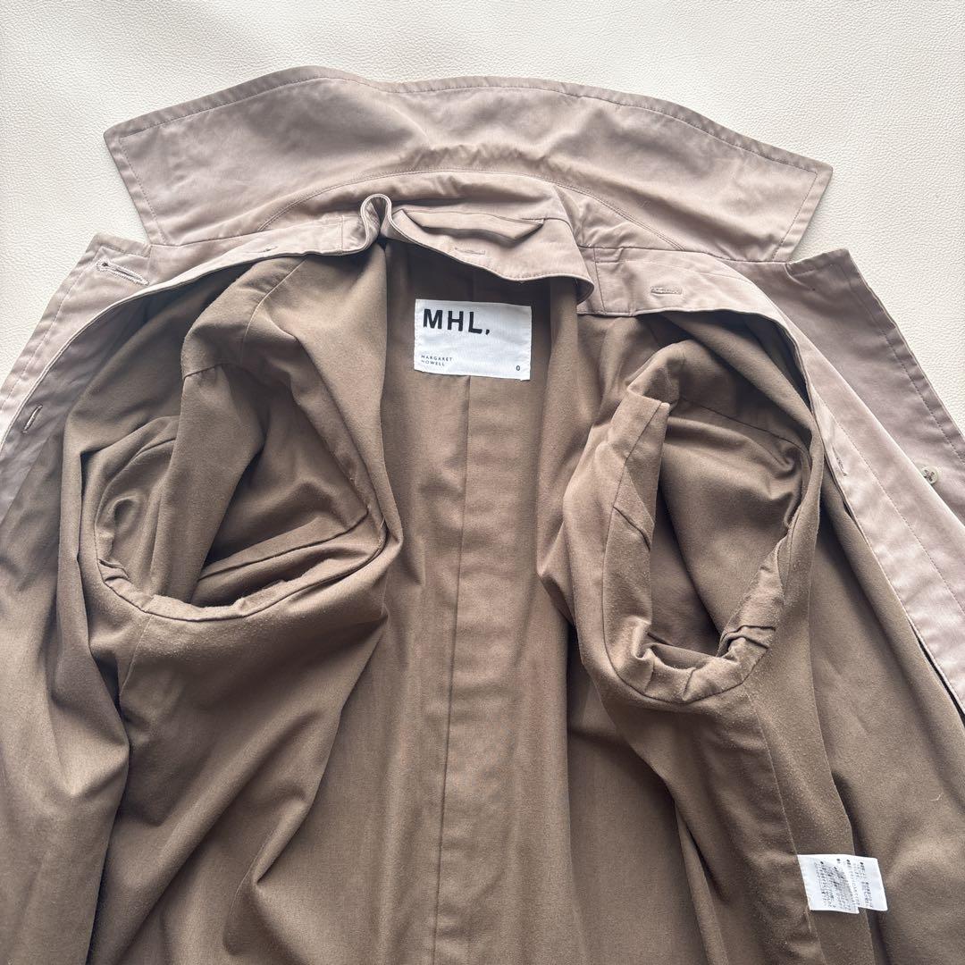 ✨MHL.エムエイチエル ライナー付き ステンカラーコート　ベージュ