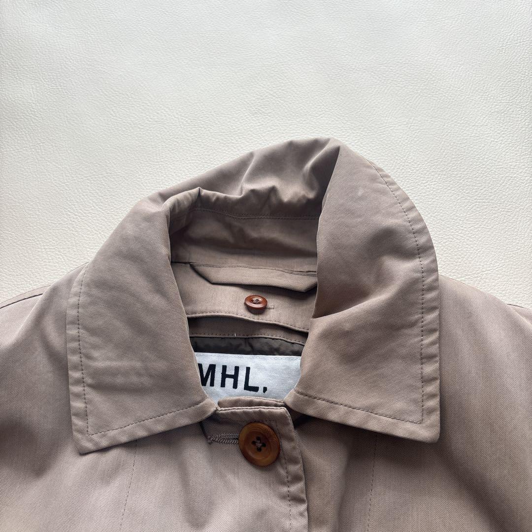 ✨MHL.エムエイチエル ライナー付き ステンカラーコート　ベージュ