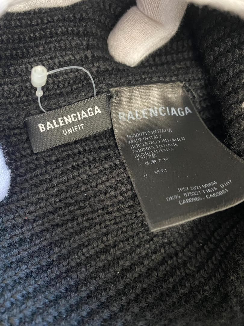 BALENCIAGA バレンシアガ ニット帽 ブラック