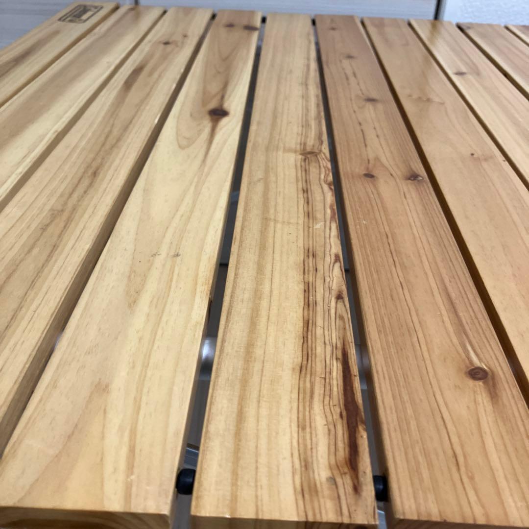 最終値下げ！Coleman☆ナチュラルウッドロールテーブル120