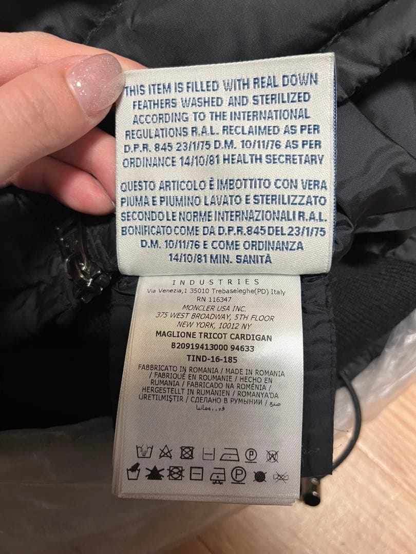 正規 MONCLER モンクレール ダウンジャケット　XL