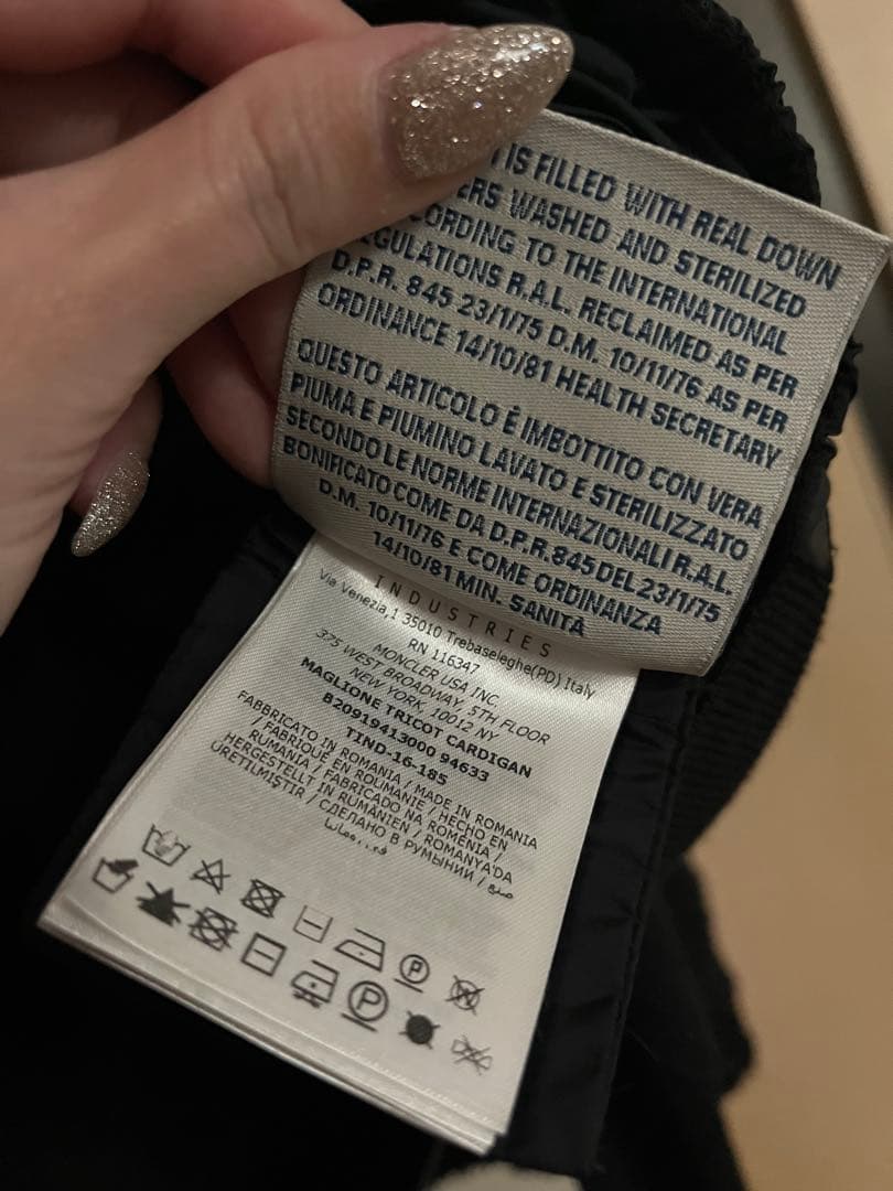 正規 MONCLER モンクレール ダウンジャケット　XL