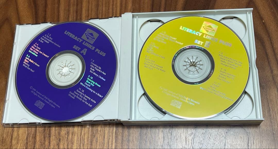 リタラシーリンクス児童英語研究所 A~DセットCD4枚絵本96冊 手引き