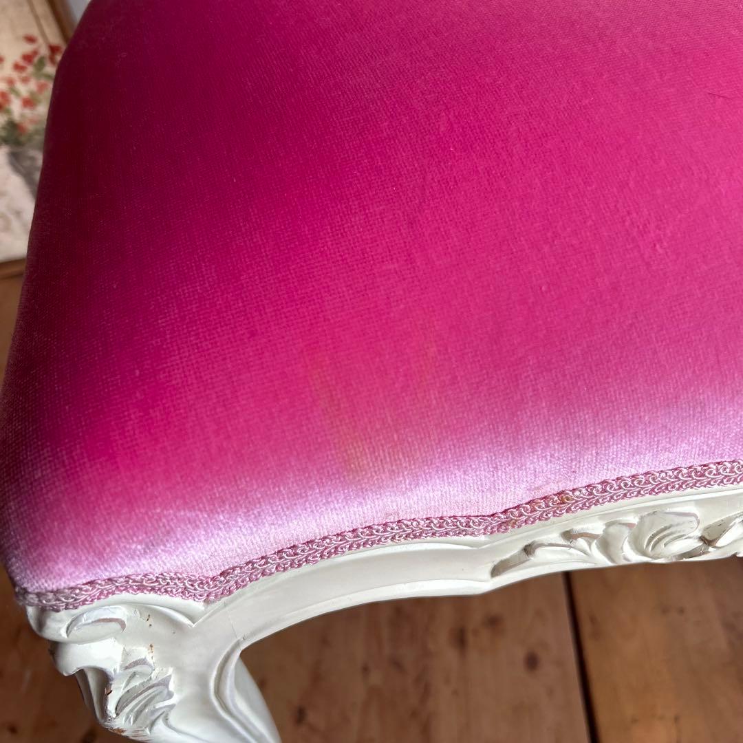 ロココ調　椅子　プリンセス　姫　ダイニングチェアA　ピンク　アンティーク