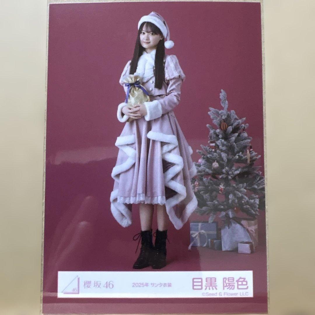 櫻坂46 2025年サンタ衣装 生写真 目黒陽色 ヒキ - メルカリ