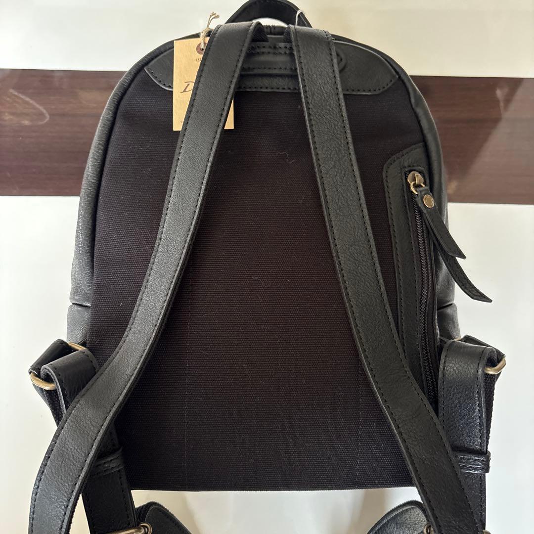 [新品未使用品]Dakota ダコタ　黒 革リュック・バックパック　タグ付き