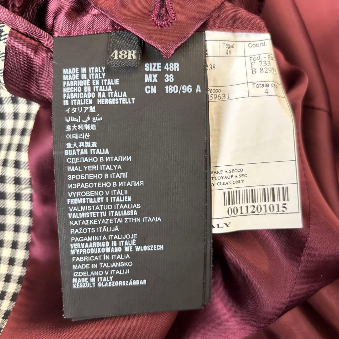 極美品 PRADA 2013AW チェスターコート 48 コレクション チェックの