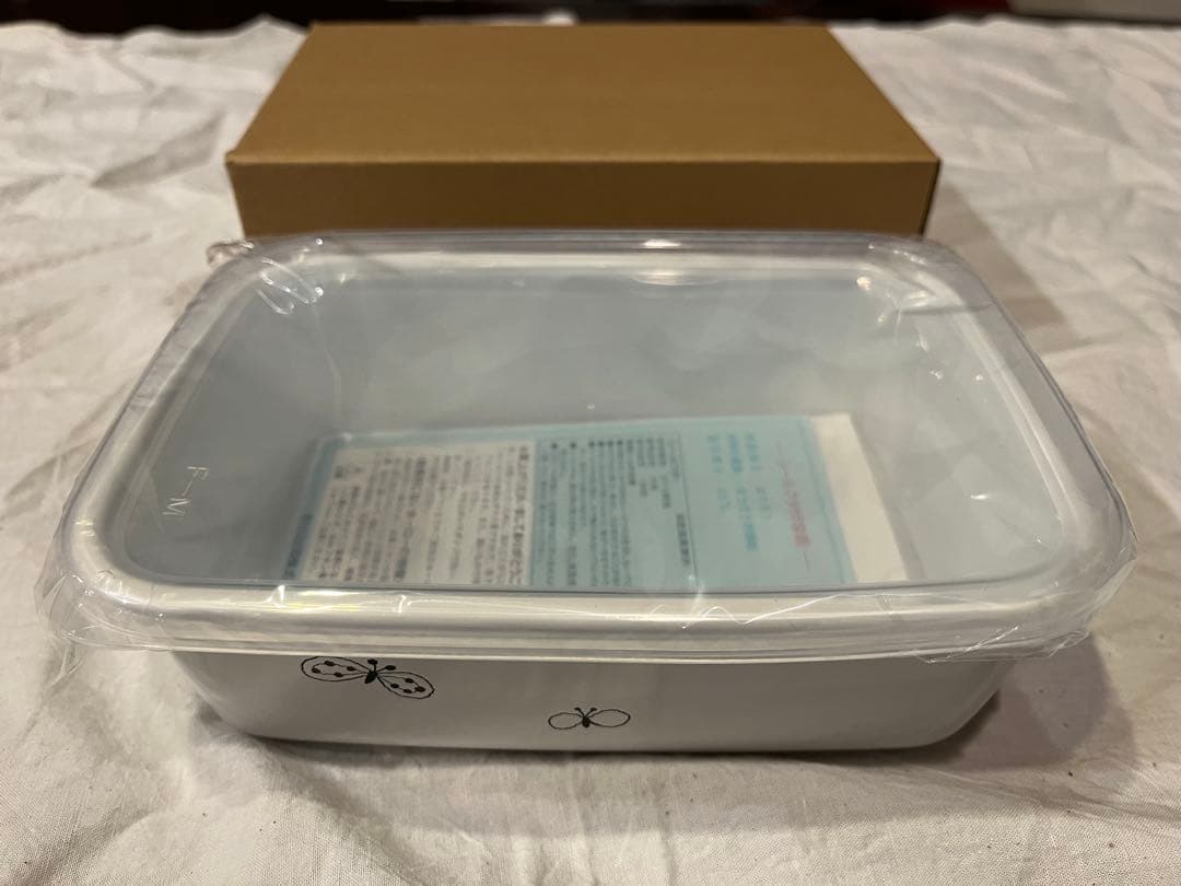 新品】ミナペルホネンx野田琺瑯 レクタングル 深型 M サイズ - 保存