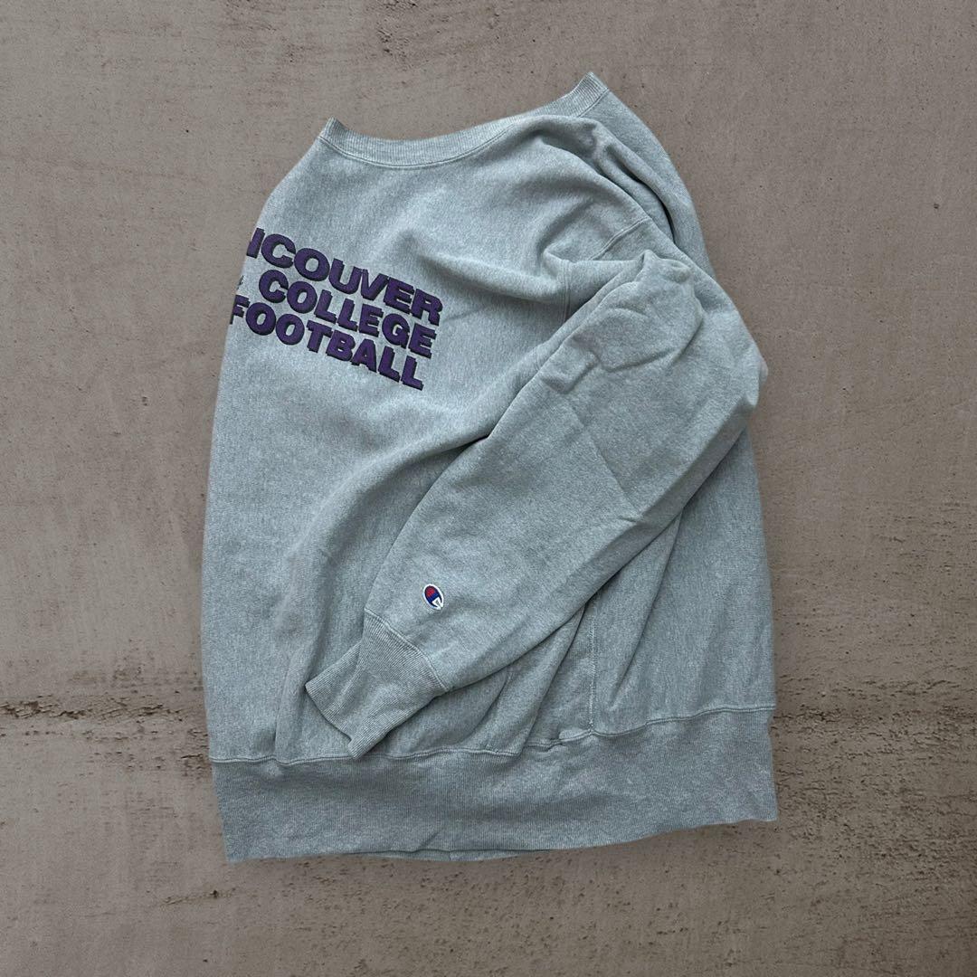 【champion】90sリバースウィーブカレッジスウェットバンクーバー大学古着