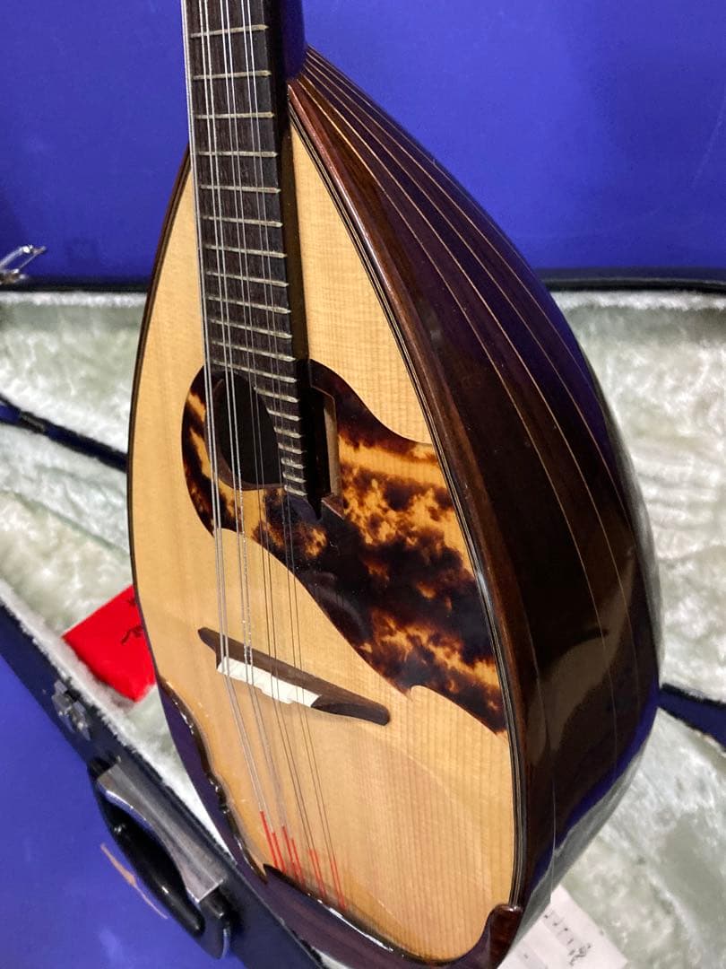 I）美品 落合忠男 手工 マンドリン Ｍ４ 2001年 ハードケース付