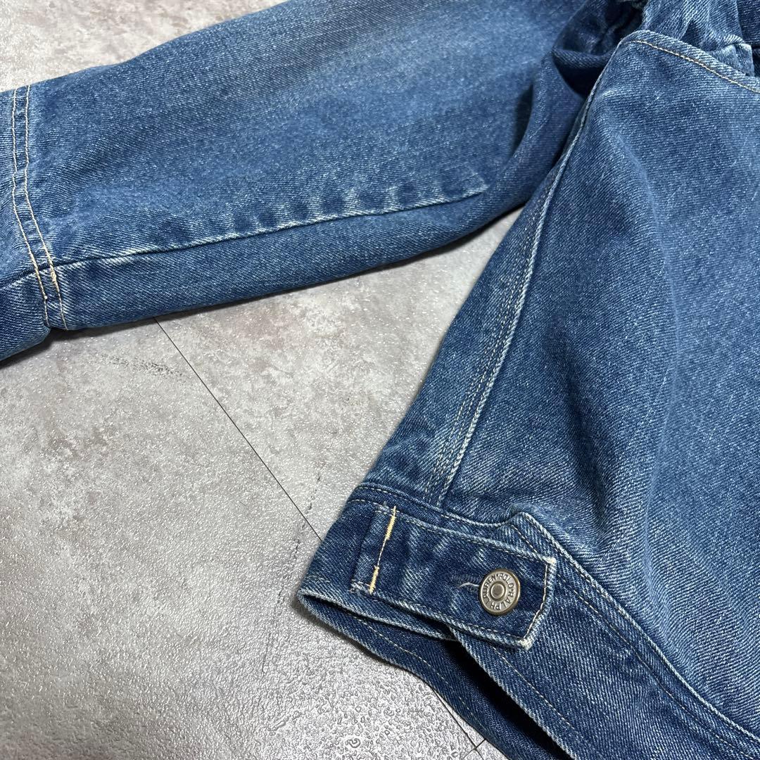 90s ラルフ　裏地赤ネル　XL 短丈ボックス　極上の色落ち　アタリ　襟コーズ