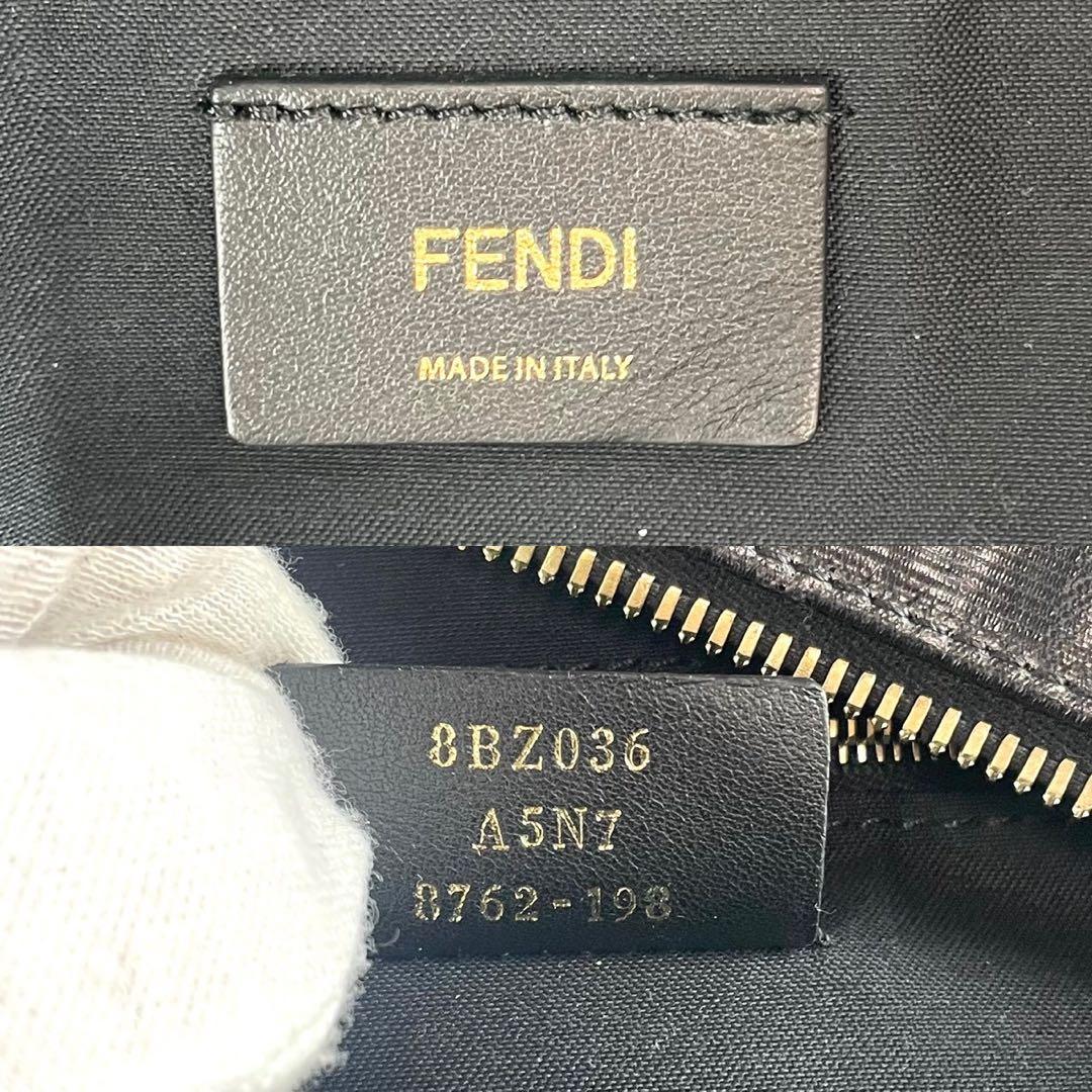 【未使用級】フェンディ リュック ミニ ROMA ブラック PVC