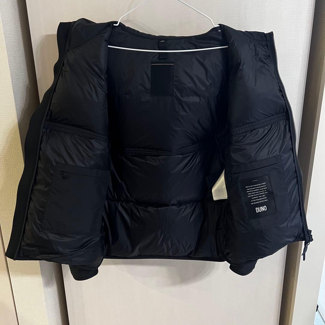 美品 DUNO デュノ 48 ダウン 黒 ウールナイロン PALM ブラック