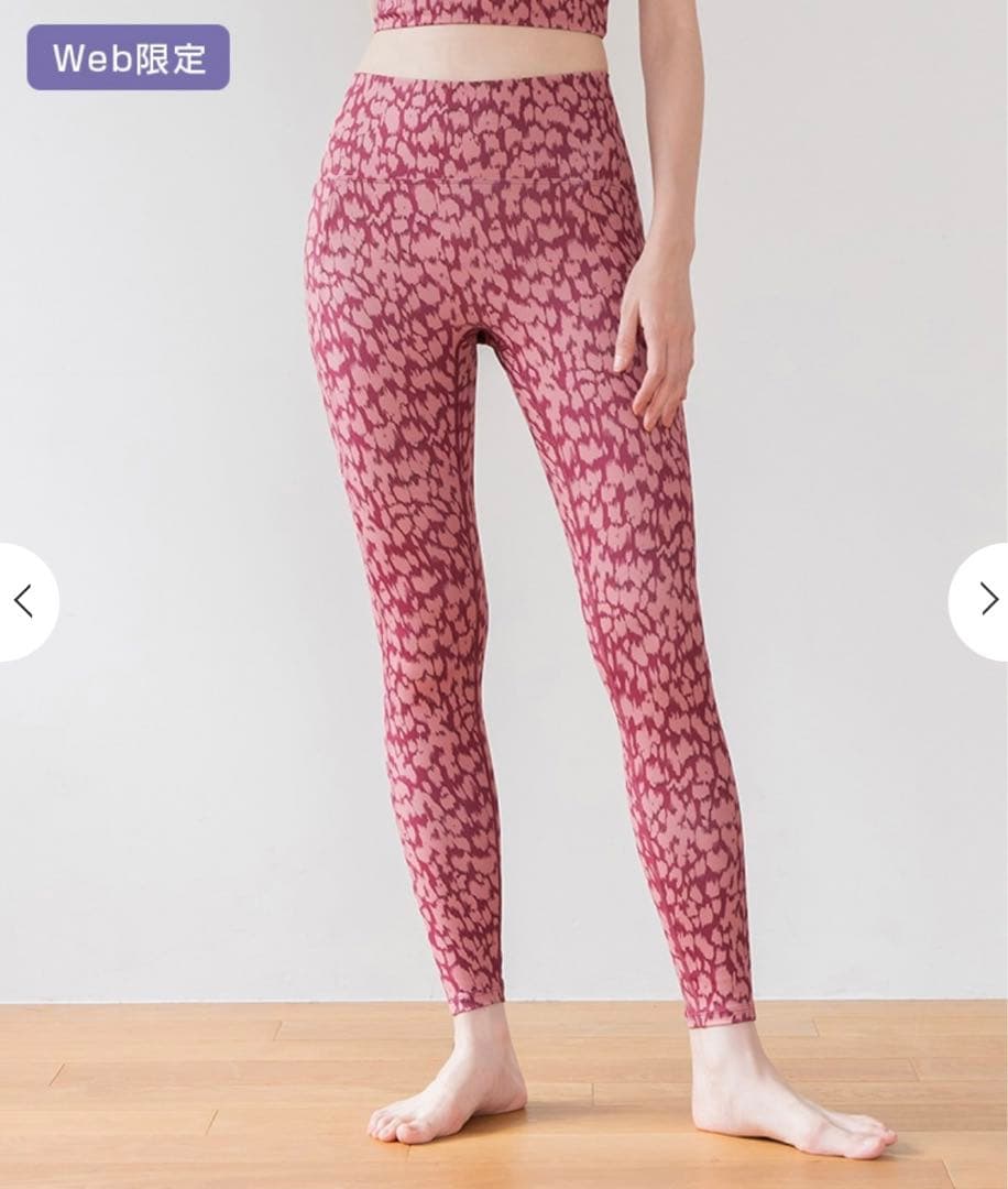 SUKALA】レオパードプリントレギンス ピンク S - メルカリ