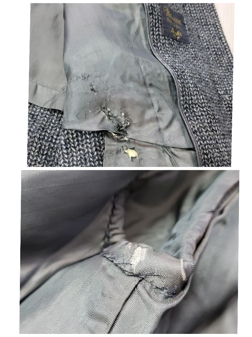 VINTAGE 50S Berck's ハリスツイード ステンカラーコート