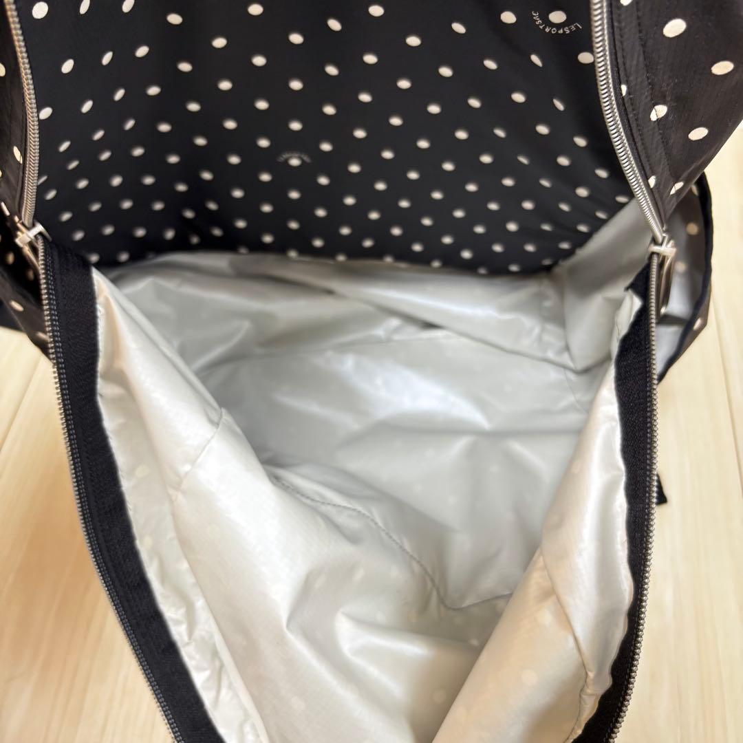 LeSportsac レスポートサック エッセンシャル リュック ドット　黒
