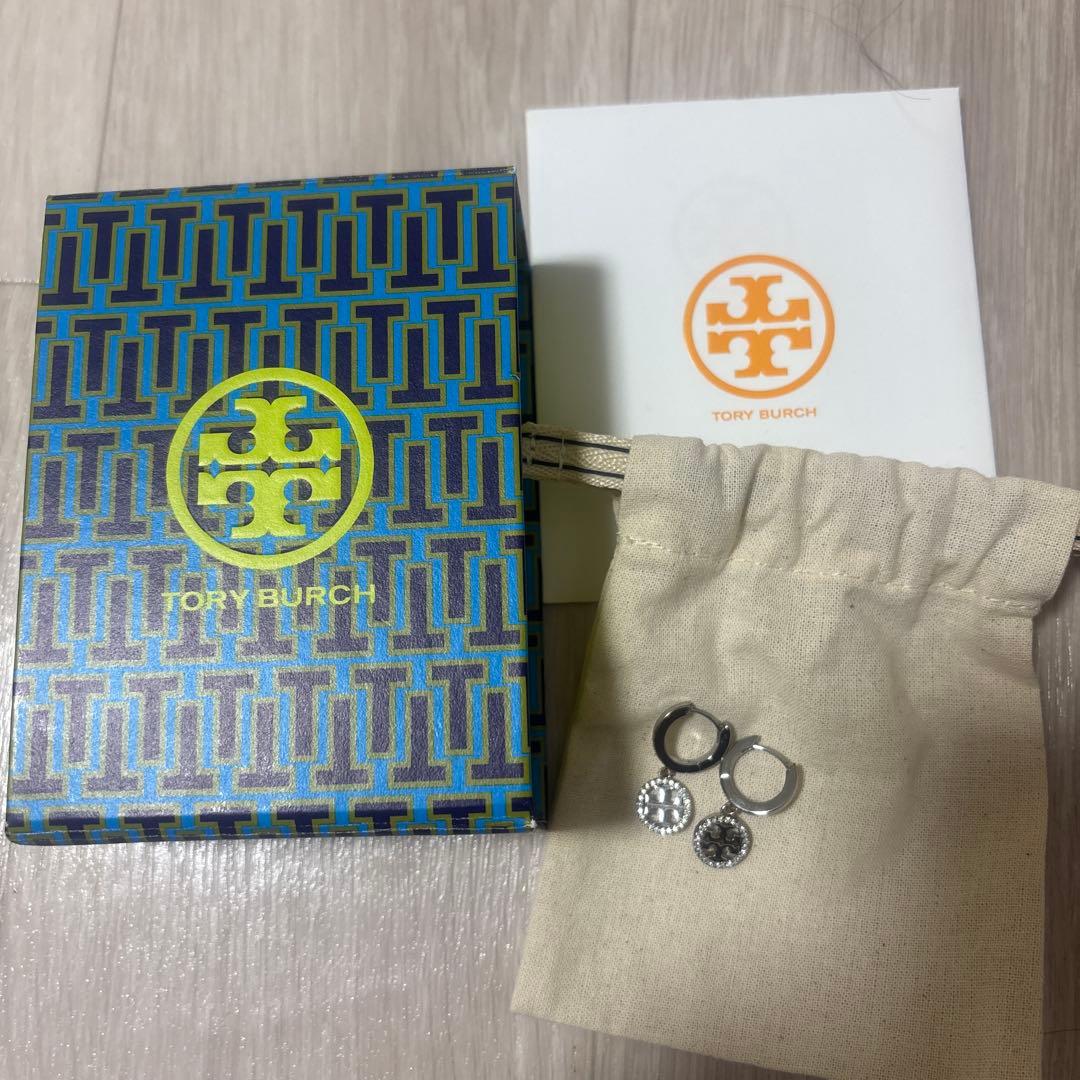 トリーバーチ アイコン パヴェ フープ ピアス TORYBURCH ピアス
