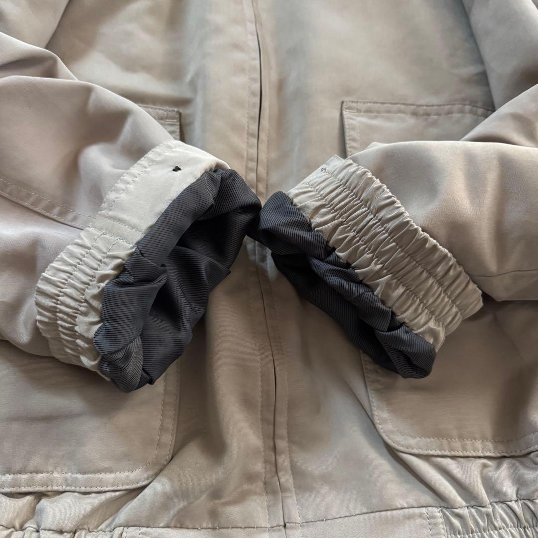 L.L.Bean　エルエルビーン　襟レザースウィングトップ　ベージュ　A-2