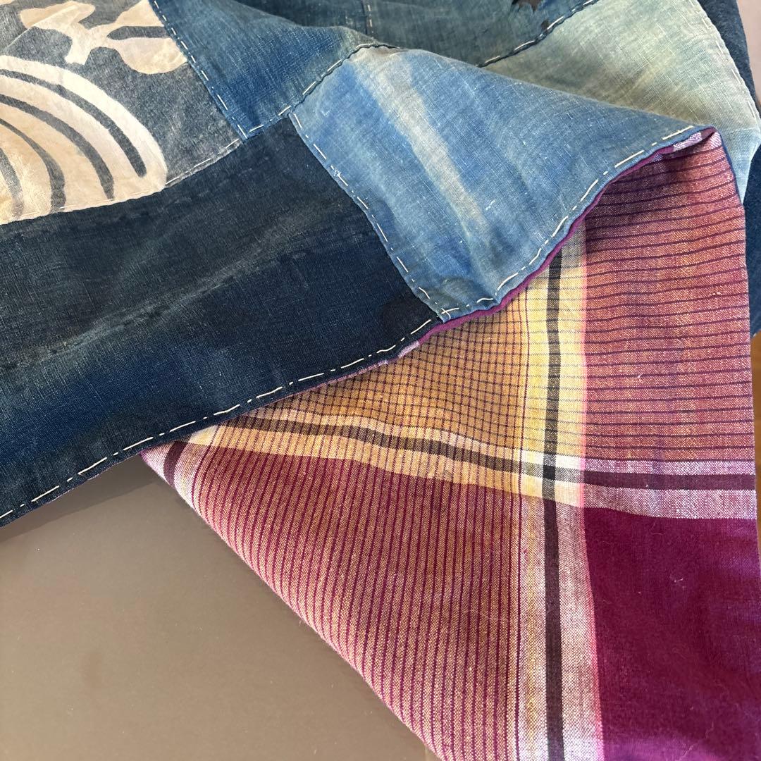 藍染古布ボロタペストリー