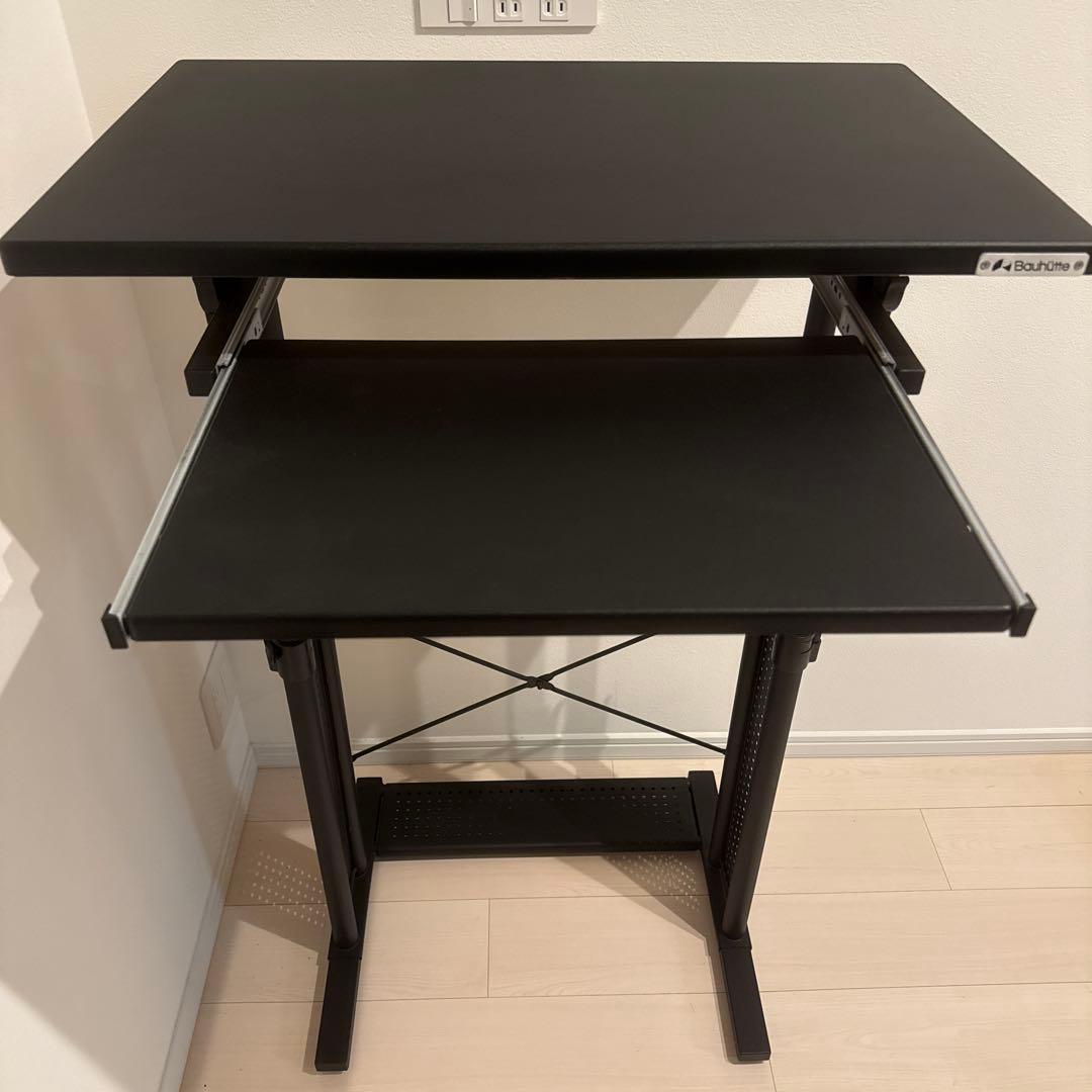 Bauhütte BHD-700L 黒 70cm x 45cm パソコンデスク bhd-700」の人気