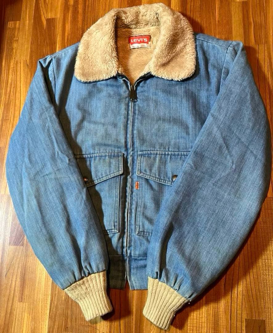 70s G-1 Levi’s デニム ファー ボア ジャケット ビンテージ