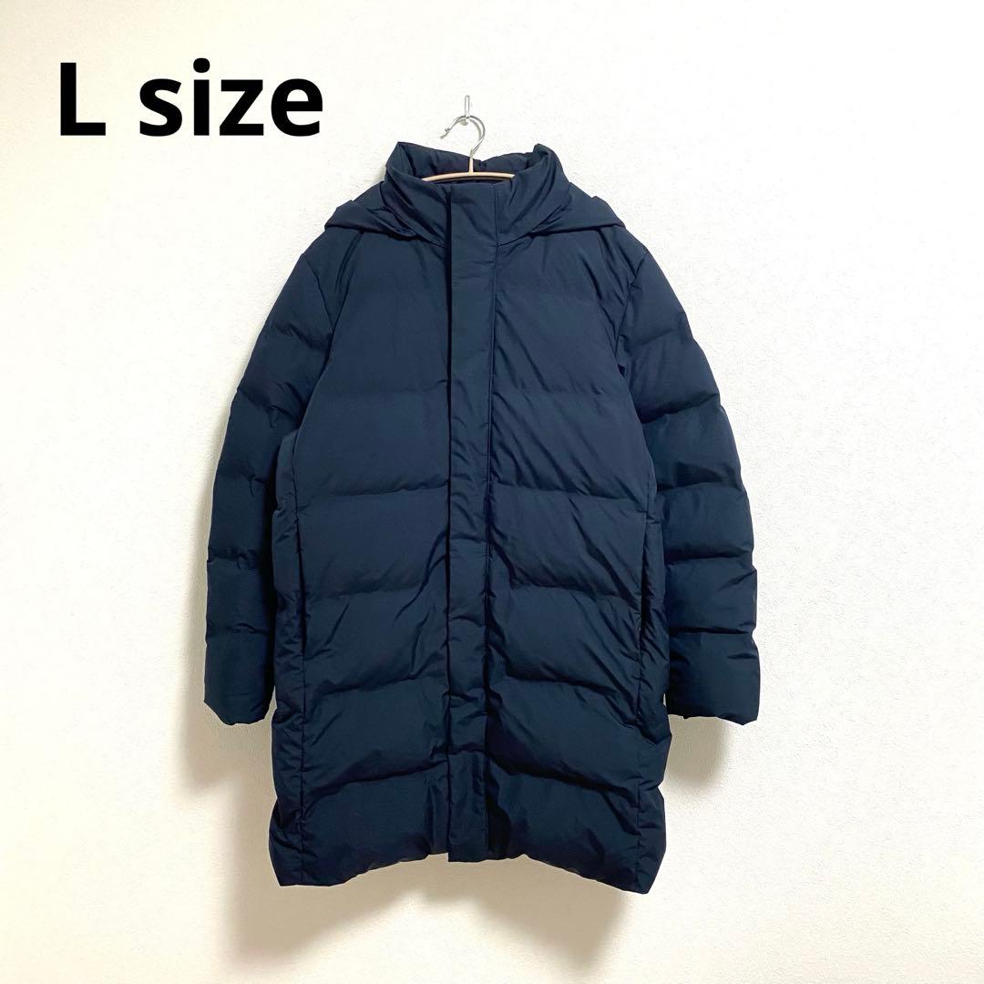 UNIQLO シームレスダウンコート ダウン メンズ L ネイビー - メルカリ