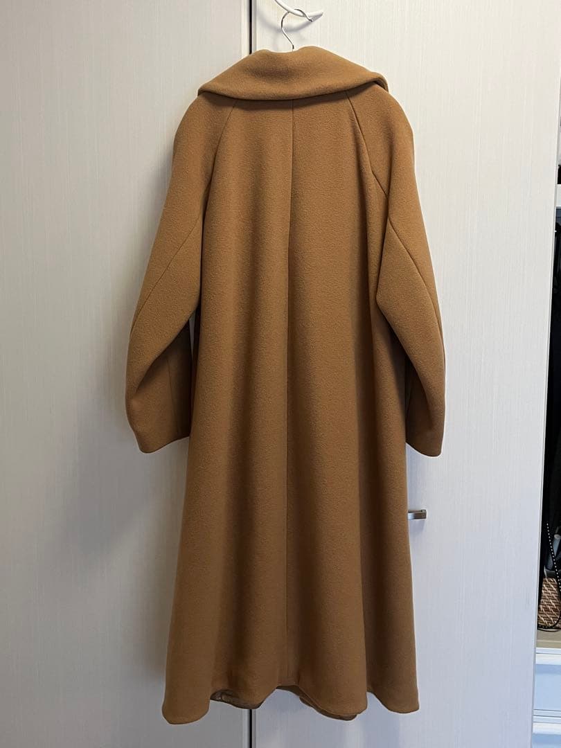 40th/バックフレアコート/38/ウール/キャメル/Milior社製素材