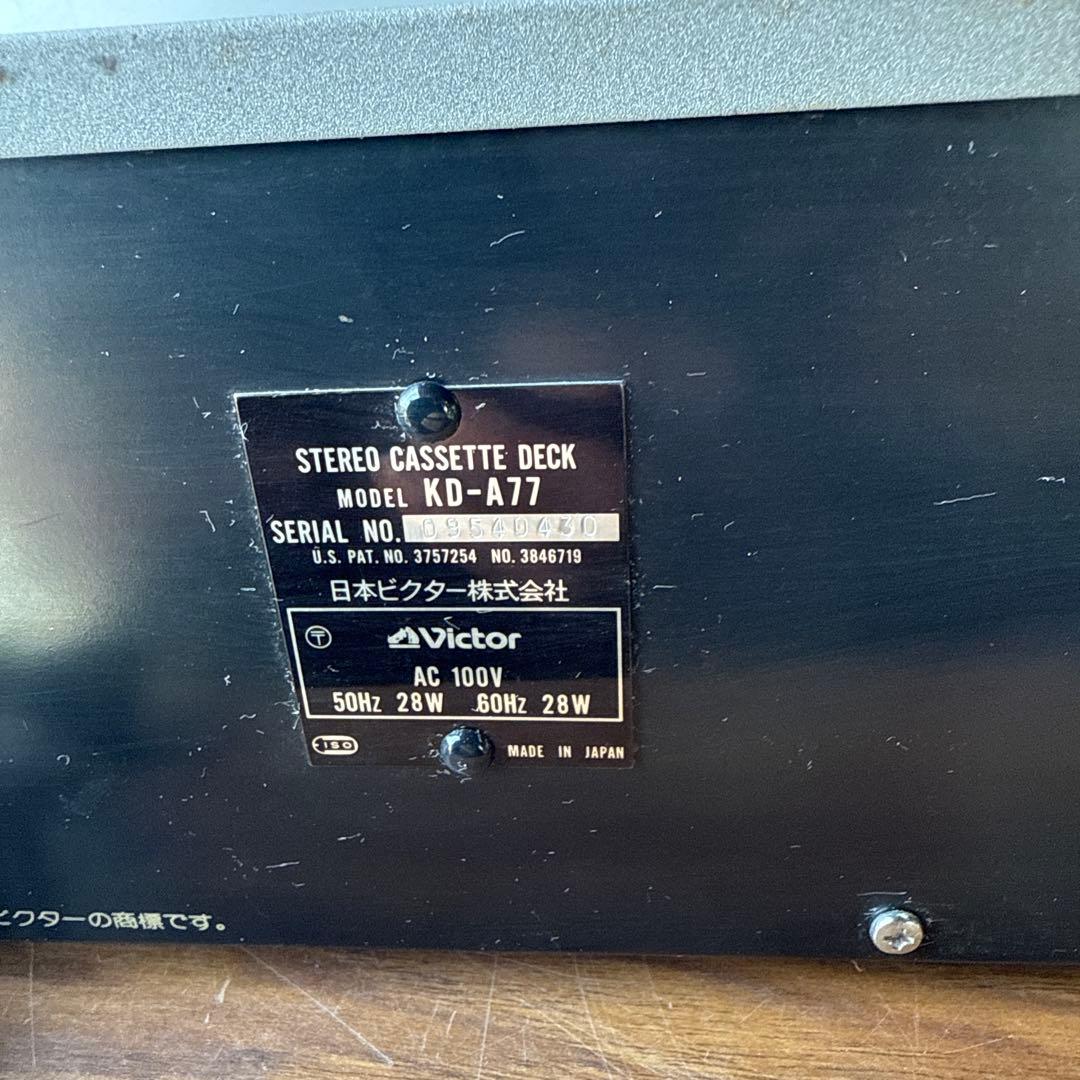 Victor カセットデッキ KD-A77