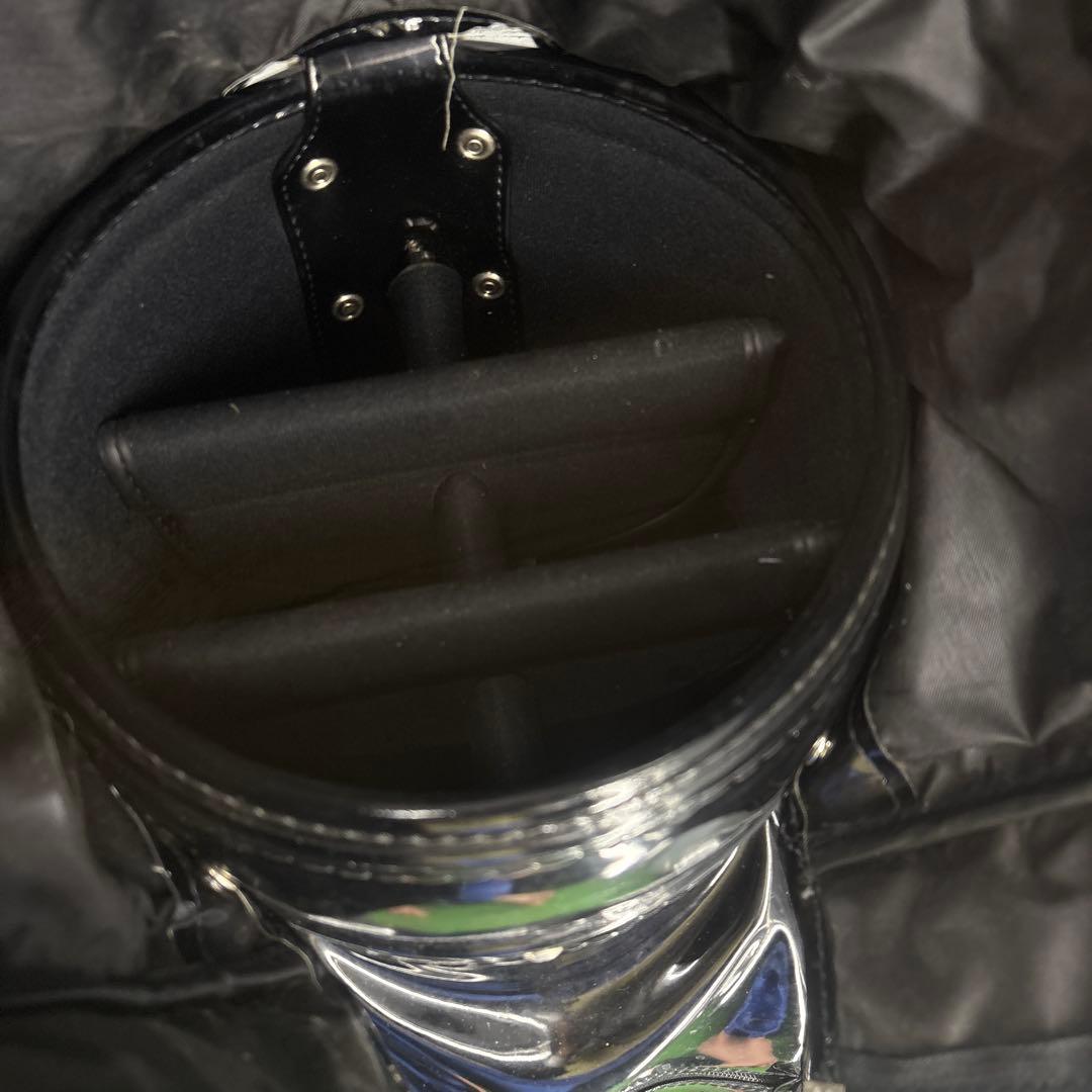 フェラーリ　キャディバッグ　エナメルブラック