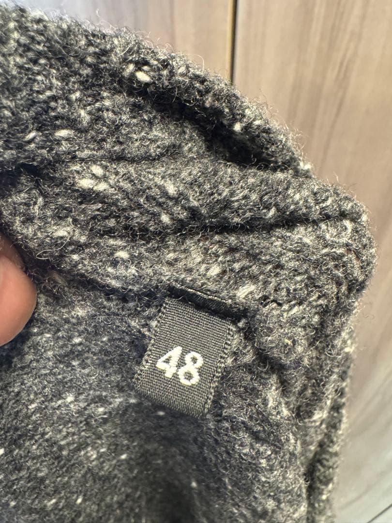 DOLCE&GABBANA グレーニット セーター ラグランスリーブ 48