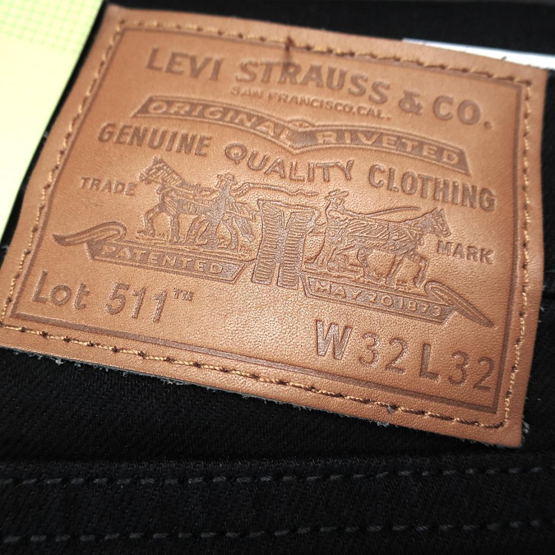 Levi's 511 SLIM ブラックデニム W32 L32　赤西仁さん着用