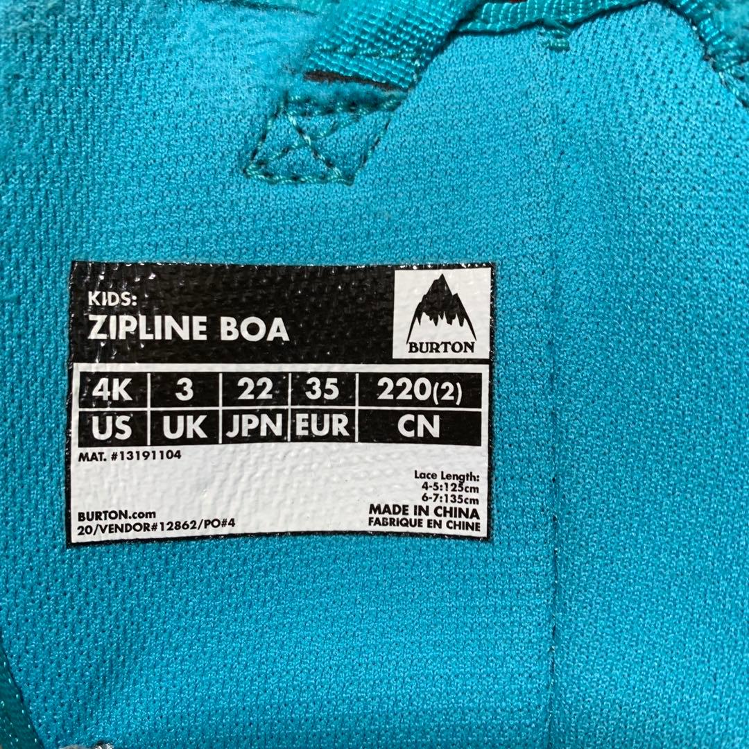 BURTON ZIPLINE BOA 22.0cm (バートン キッズ用ブーツ)