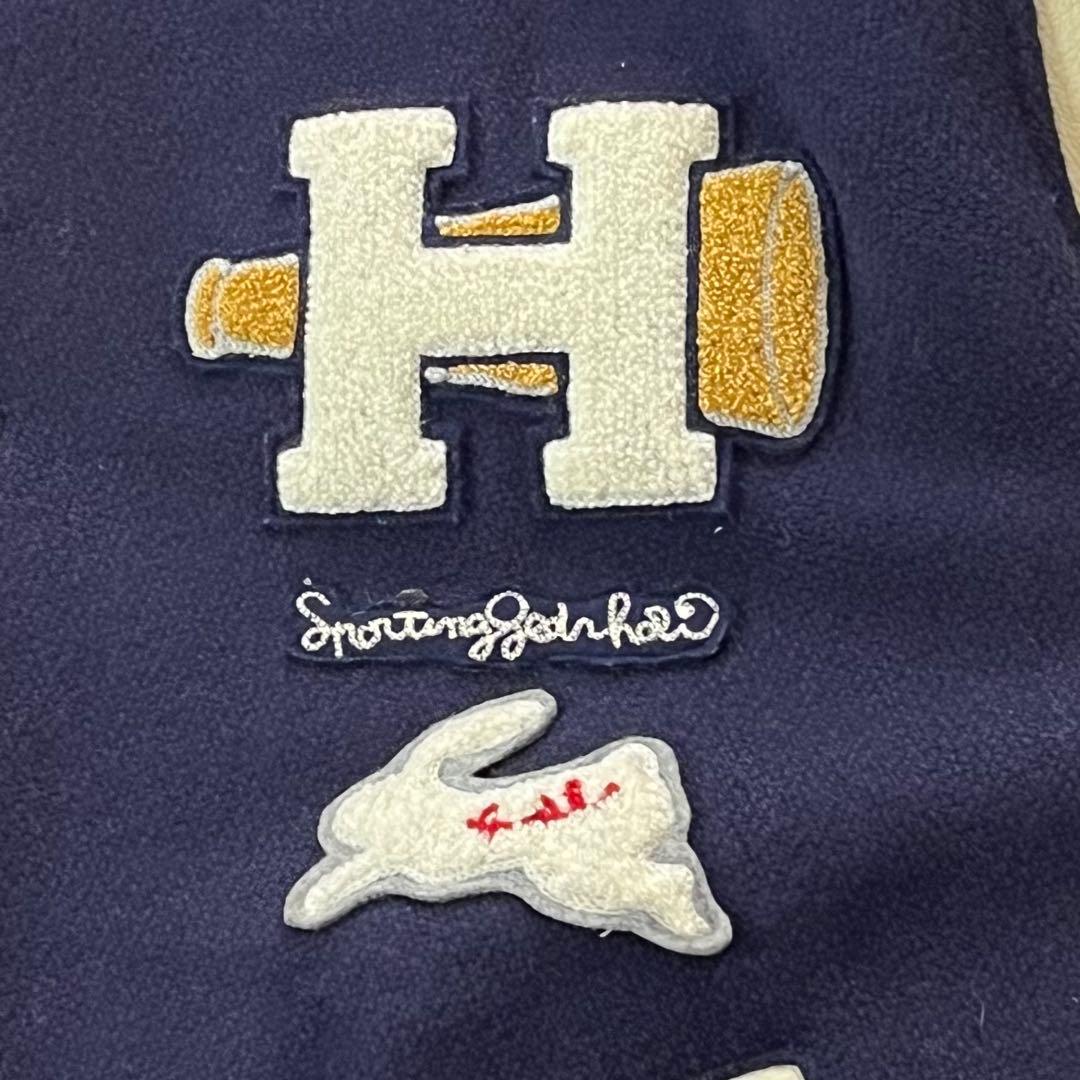 90s HAI SPORTING GEAR スタジャン ヴィンテージ 牛革