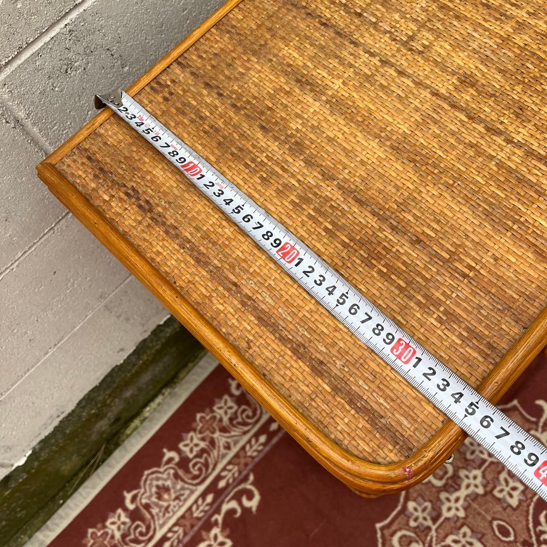 古家具◾️ナチュラル天然素材 籐ラタンキャビネット 整理棚 収納棚