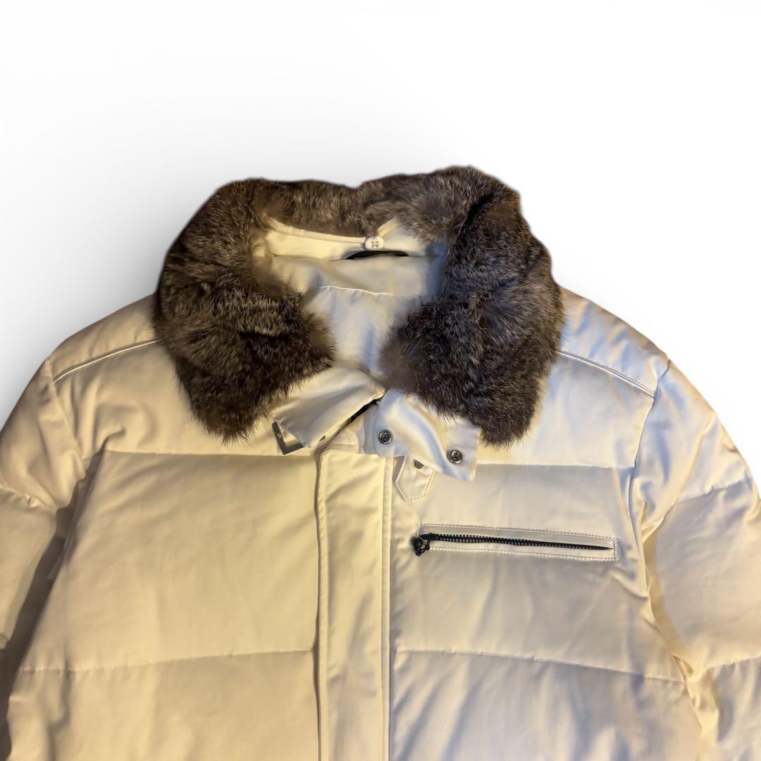 Yohji Yamamoto ダウン リアルファー ヨウジヤマモト ホワイト