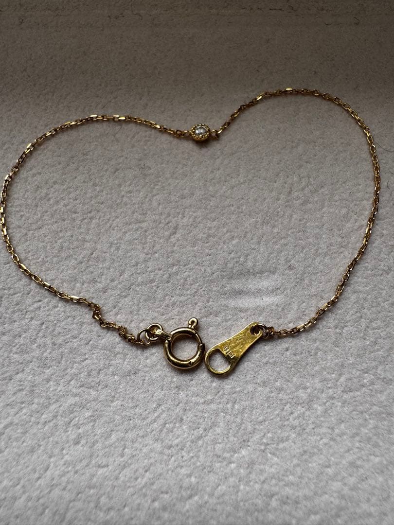 agete K18ダイヤモンドブレスレット(0.03ct)