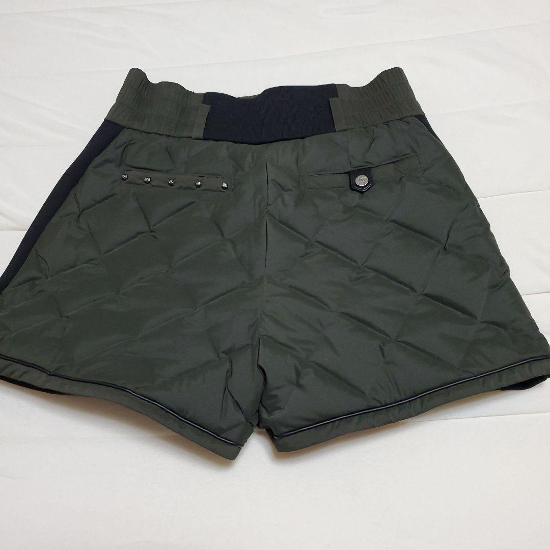 韓国anewゴルフオリーブグリーン ベストとショートパンツセット