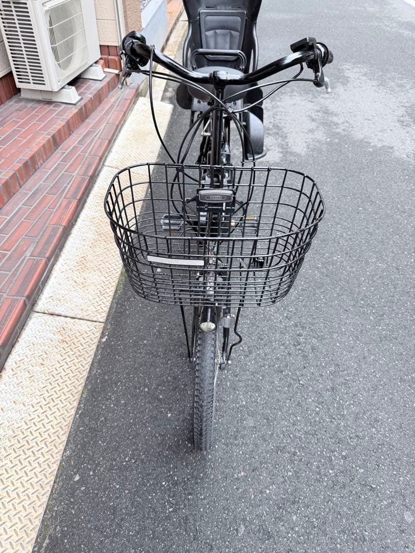 大阪府　子供乗せ　ヤマハ　電動アシスト自転車 チャイルドシート付き 黒