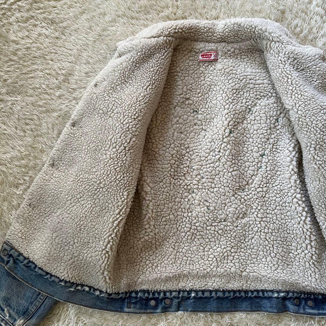 70's/リーバイス/ランチボアジャケット/ワッペン/デニム/42/USA製