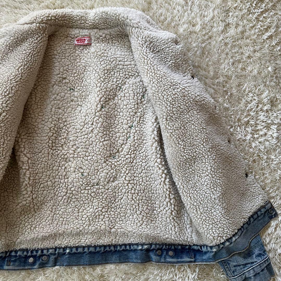 70's/リーバイス/ランチボアジャケット/ワッペン/デニム/42/USA製