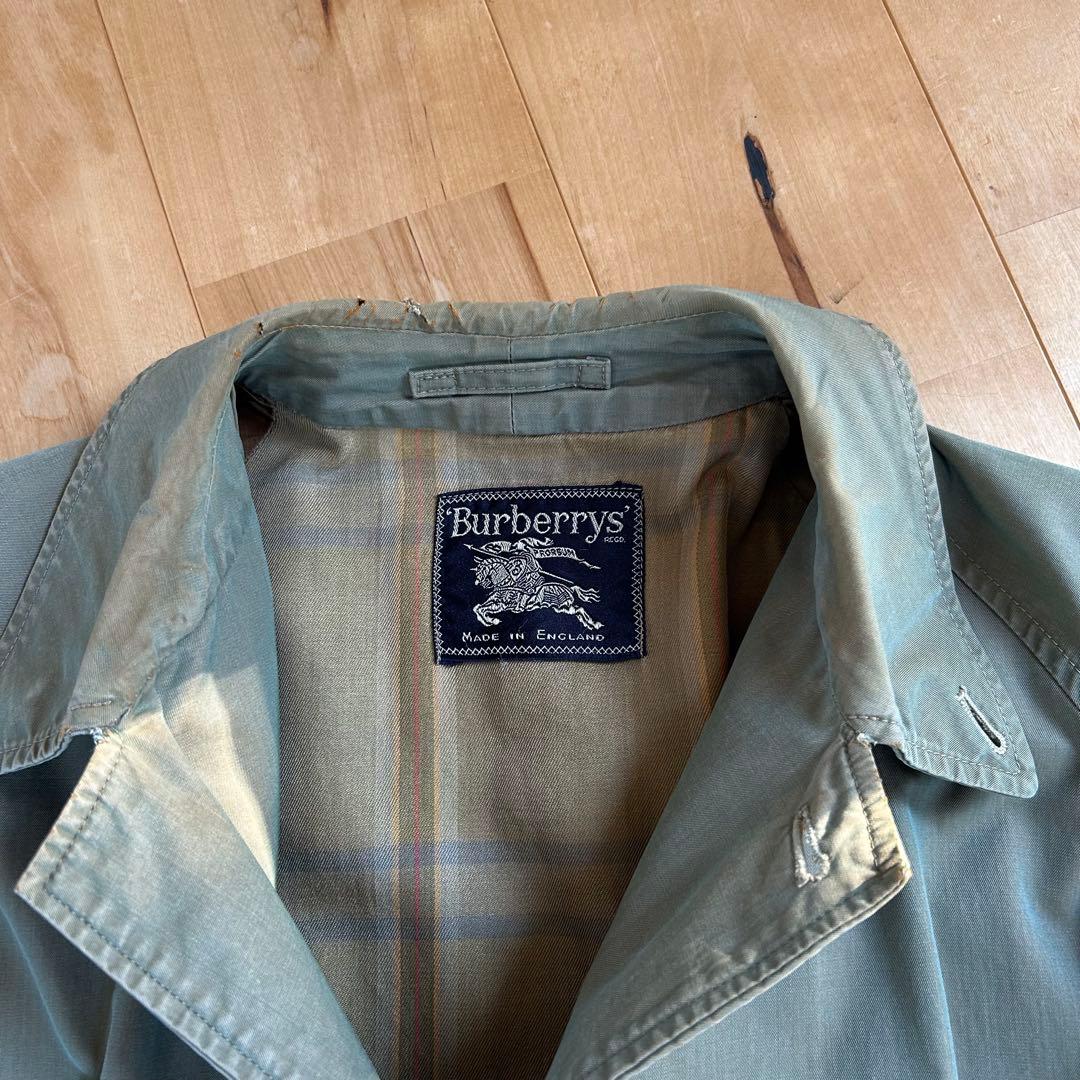 Burberrys 一枚袖 コマンダー2 玉虫色 英国製 ビンテージコート
