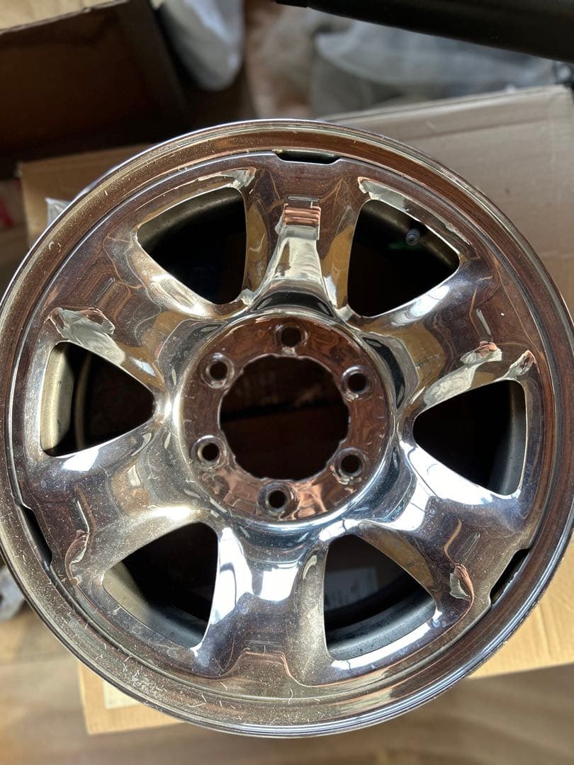 ハイラックス サーフ 純正 スチールホイール メッキホイール - メルカリ