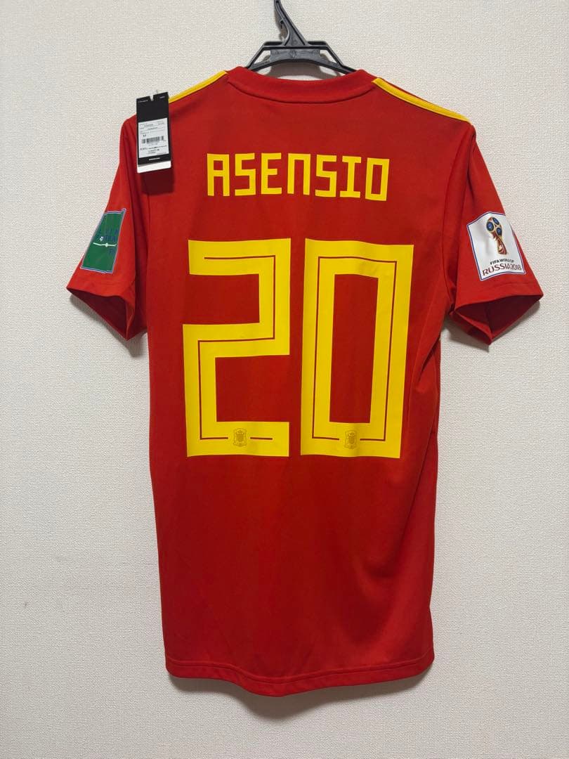 新品タグ付 2018W杯 スペイン代表 アセンシオ ロシア戦マッチデー入り S