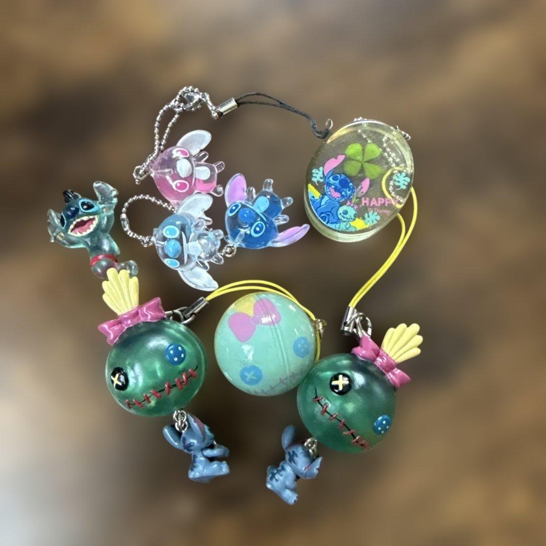 ディズニー　スティッチ スクランプ　コレクションストラップ　 キーチェーン