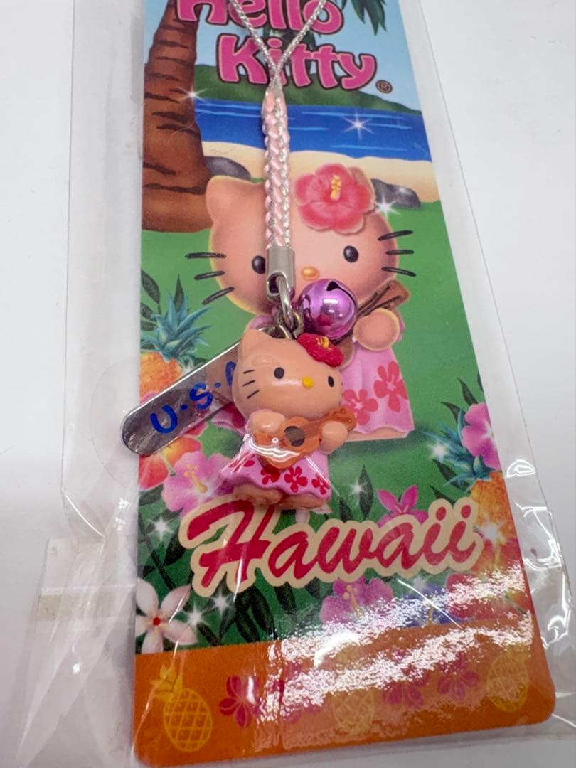 d*9様 ⑤ハローキティ ハワイ限定 ウクレレver. 根付 ストラップ 201
