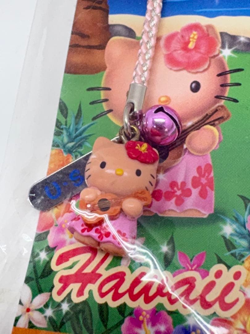 d*9様 ⑤ハローキティ ハワイ限定 ウクレレver. 根付 ストラップ 201