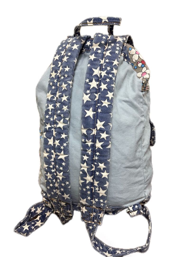 90'sヒステリックグラマー デニムリュック 星柄 総柄 HG 初期 革パッチ