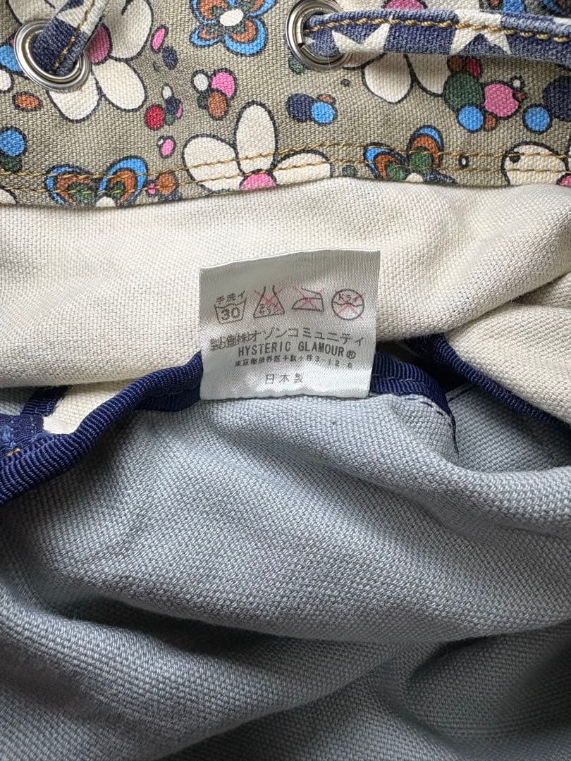 90'sヒステリックグラマー デニムリュック 星柄 総柄 HG 初期 革パッチ