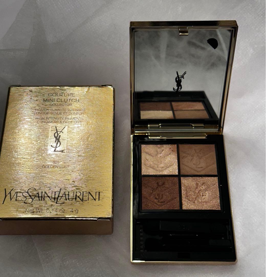イヴサンローラン ysl クチュールミニクラッチ 025 ゴールデン ラスト