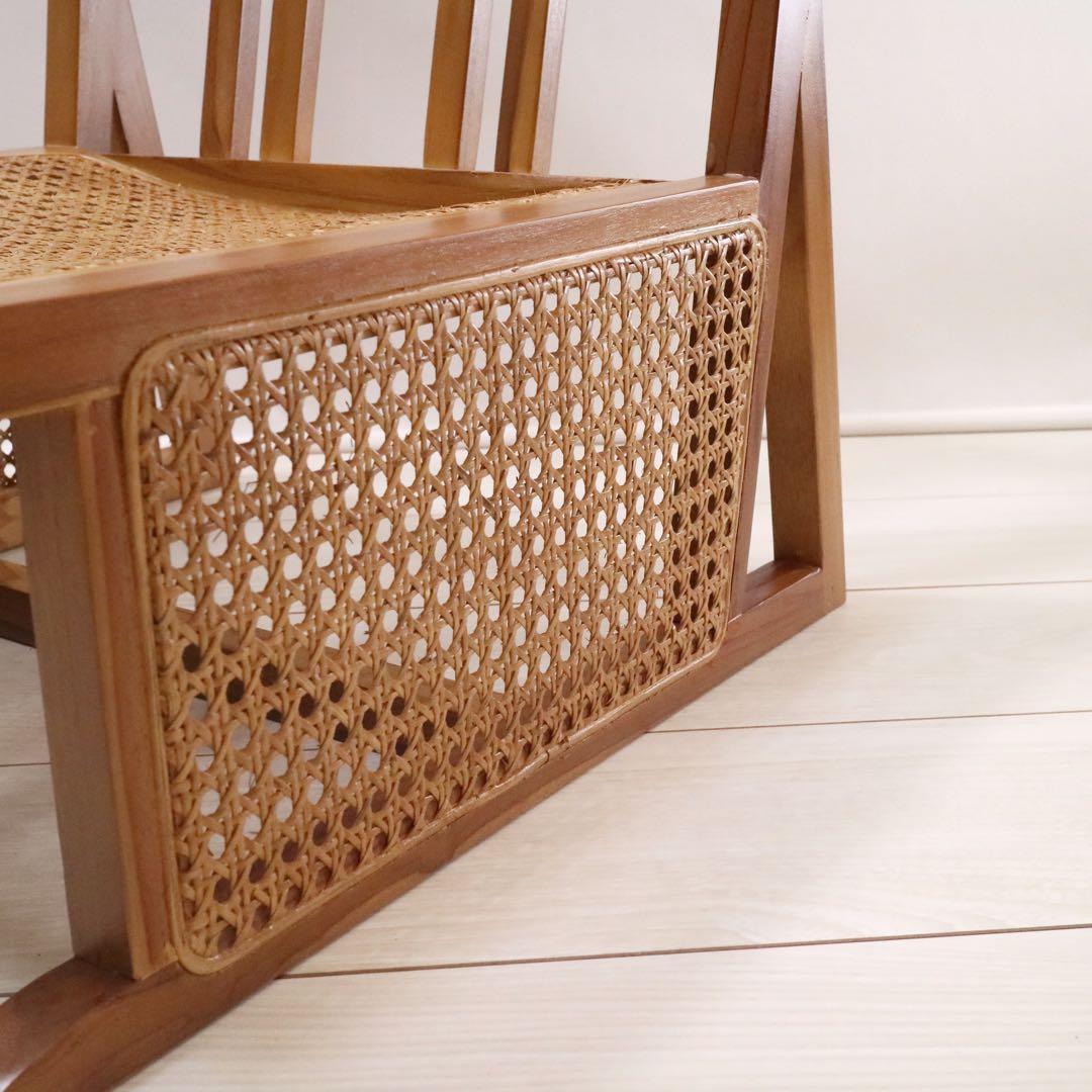 AZUMAYA BELOR 座椅子 ラタン フロアチェア 籐 北欧 モダン 1脚